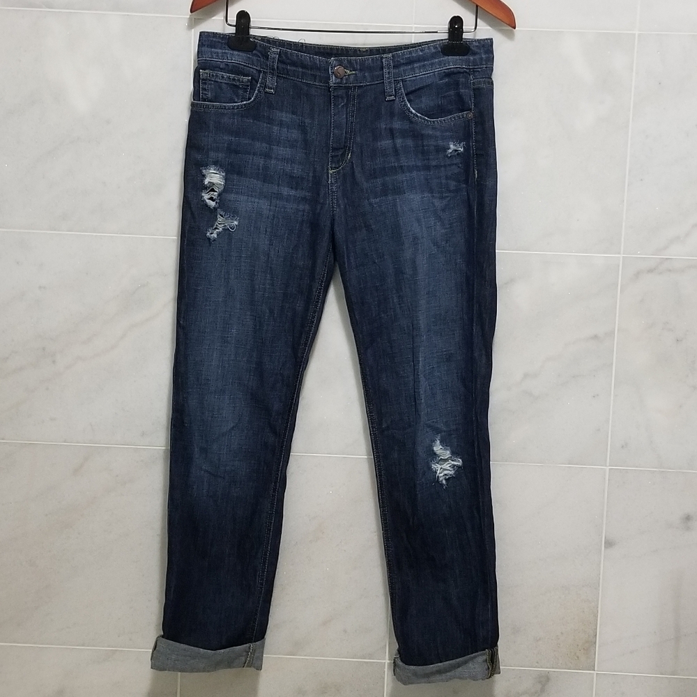 Joe's Straight Leg Ripped Jean Mina Rolled Leg 27